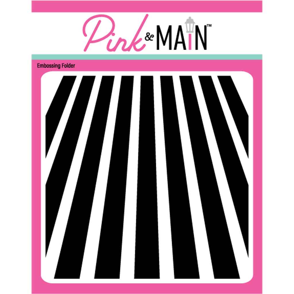 Pink and Main Light Rays 6x6 inch Embossing Folder pmt086