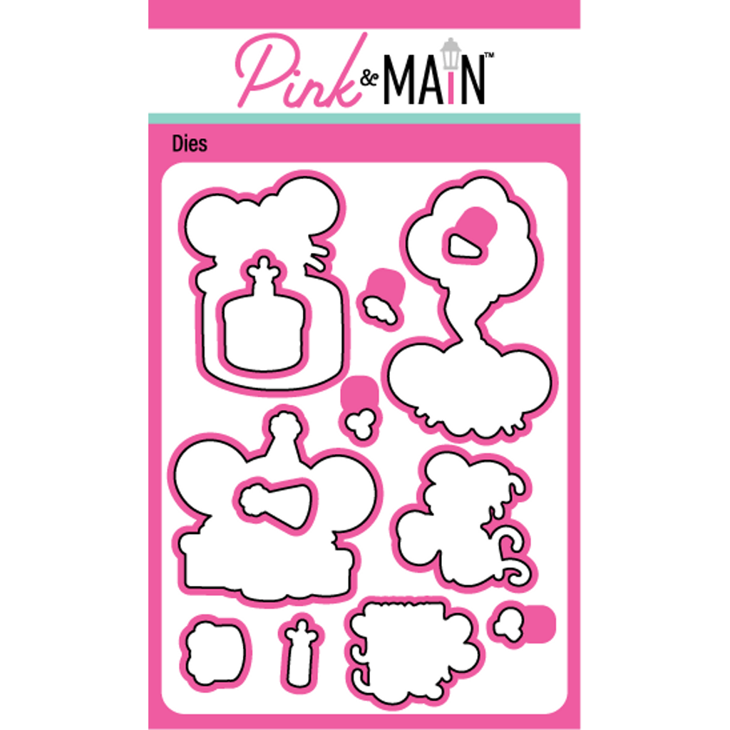 Pink and Main Mice Birthday Dies pnm619