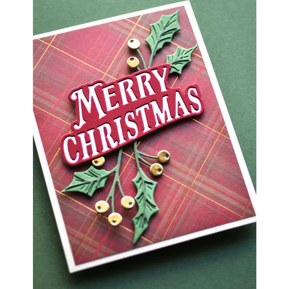 Memory Box Yuletide Plaid 6x6 Paper Pack pp1031 merry christmas