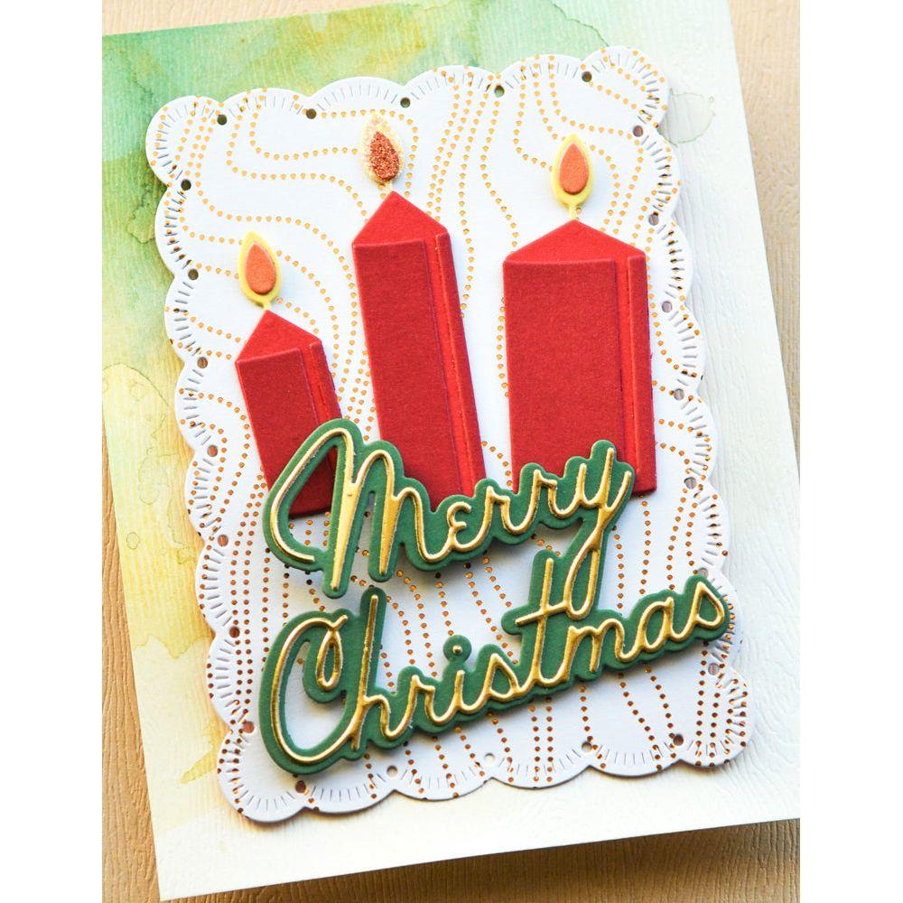 Memory Box Yuletide Cheer 6x6 Paper Pack pp1032 candles