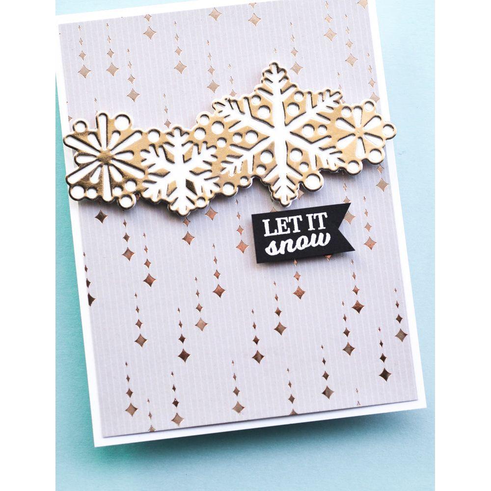 Memory Box Yuletide Cheer 6x6 Paper Pack pp1032 let it snow