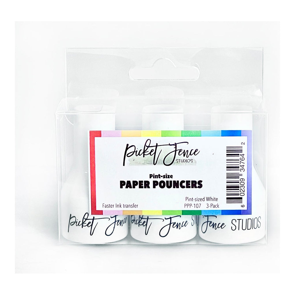 Picket Fence Studios Pint-Sized Paper Pouncers White ppp-107