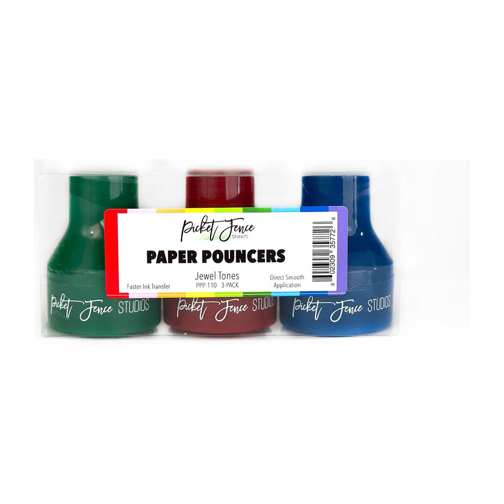 Picket Fence Studios Paper Pouncers Jewel Tones 3 Pack ppp-110