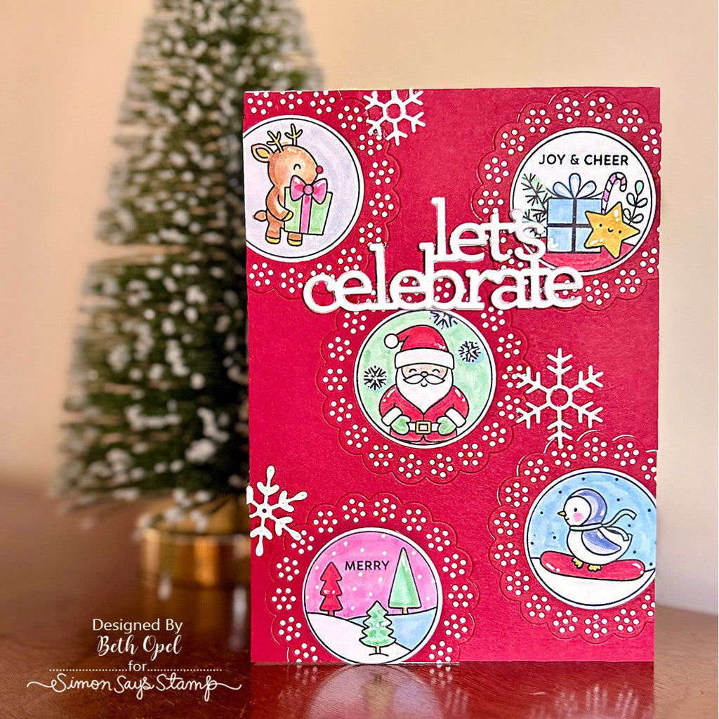 Pretty Pink Posh Joy and Cheer STAMPtember Exclusive Stamps and Die Set