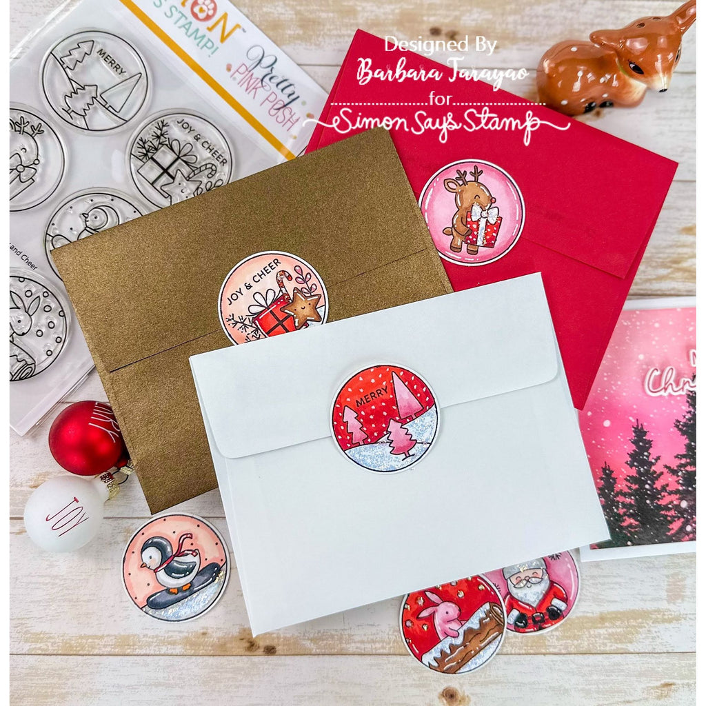 Pretty Pink Posh Joy and Cheer STAMPtember Exclusive Stamps and Die Set