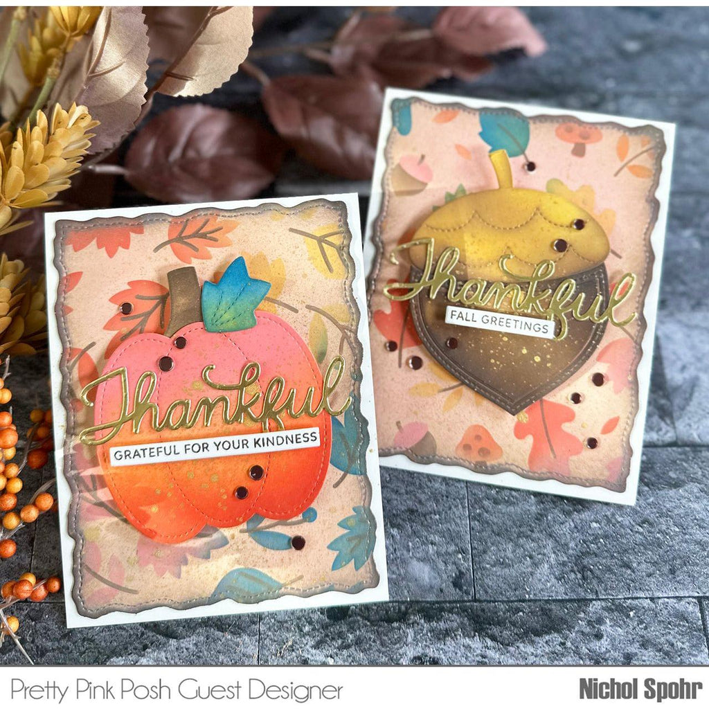 Tim Holtz Distress Fossilized Amber Oxide Ink Pad And Reinker Bundle Ranger Bold Autumn Cards | color-code:ALT01