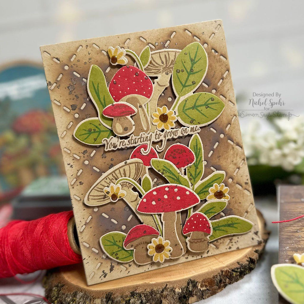 Papertrey Ink Sapling Frame Clear Stamps 1580 kraft paper | color-code:ALT01