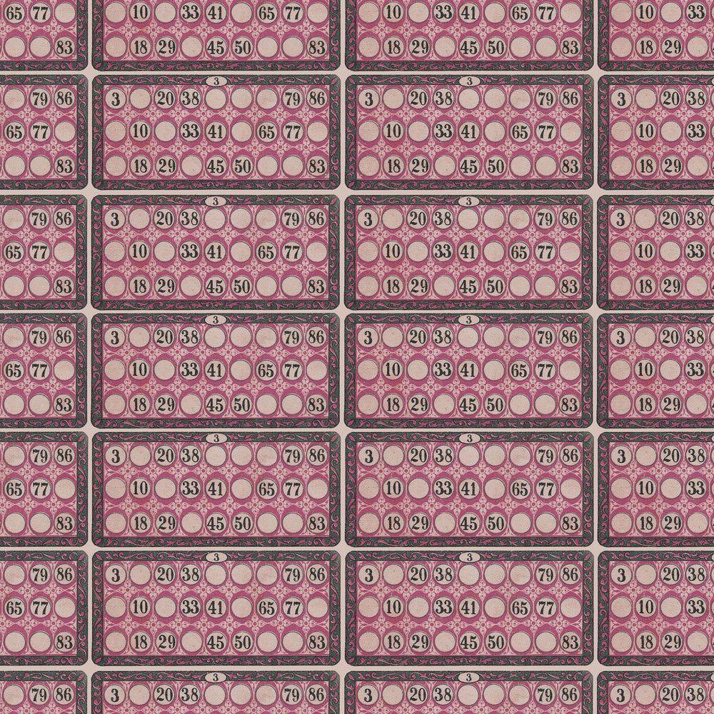 Tim Holtz Fabric By The Yard Pink Numbers pwth216