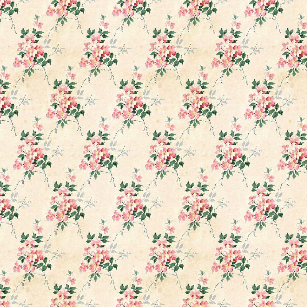 Tim Holtz Fabric By The Yard Pink Wallpaper pwth217