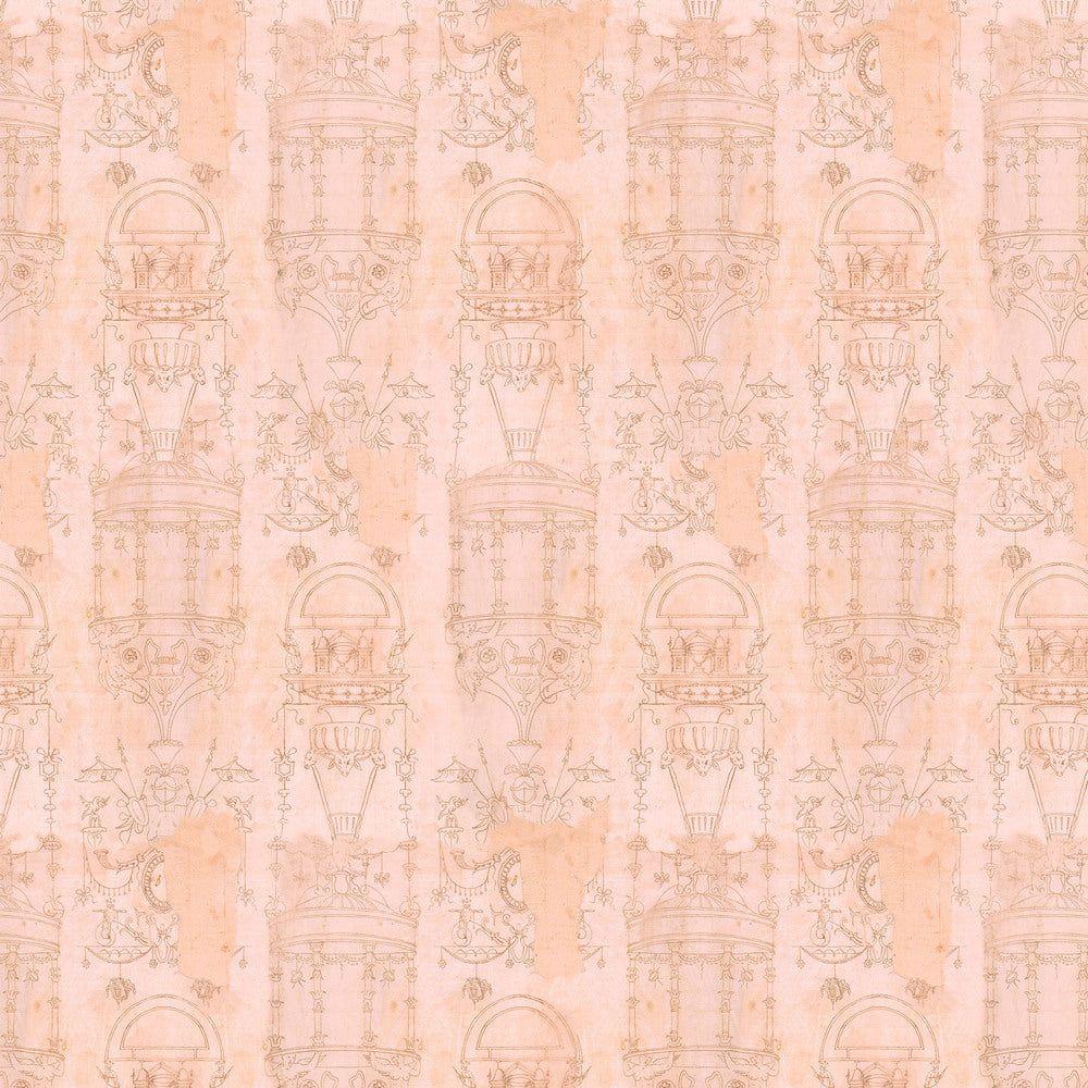 Tim Holtz Fabric By The Yard Pink Toile pwth218