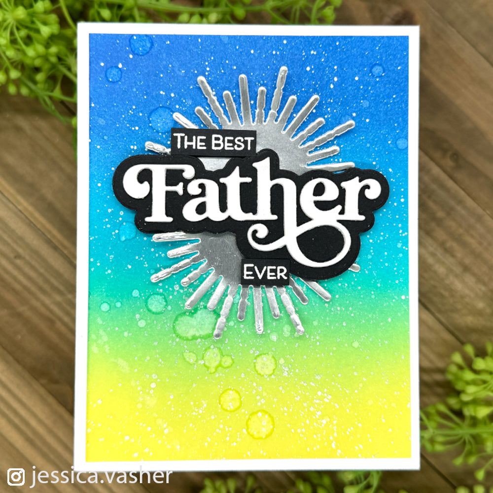 Simon Says Clear Stamps Papa 3056ssc Celebrate Father's Day Card