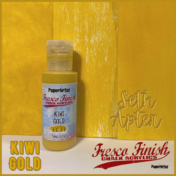 PaperArtsy Fresco Finish Paint - Kiwi Gold [FF230] - Translucent