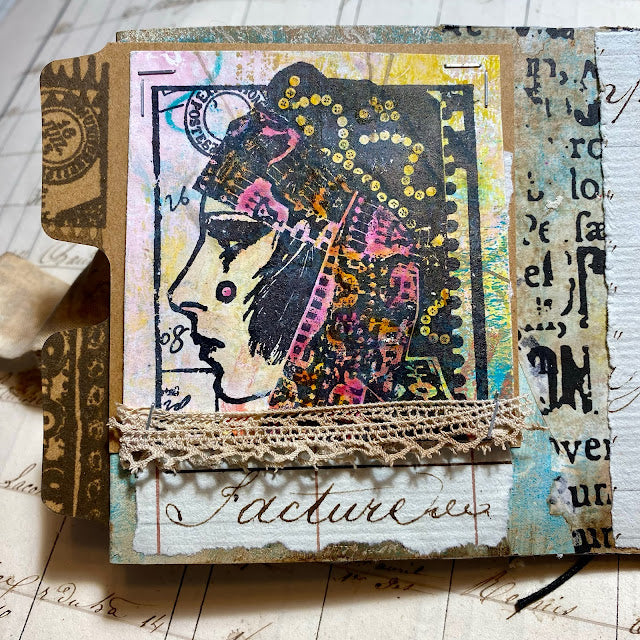 Paper Artsy Lynne Perrella Cling Stamps lpc067 woman