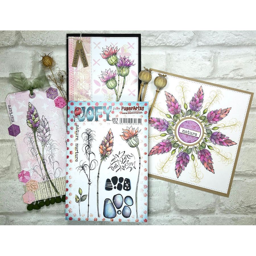 Paper Artsy JoFY 135 Cling Stamps jofy135 flower | color-code:ALT01