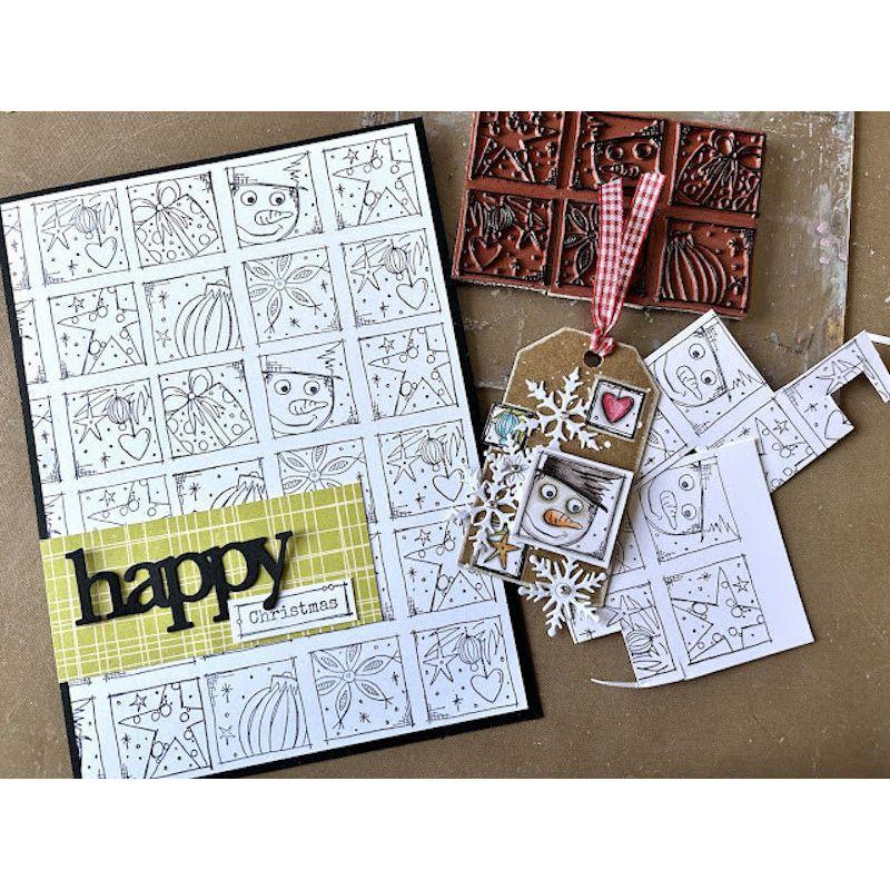 Paper Artsy JoFy 137 Cling Stamps jofy137 happy