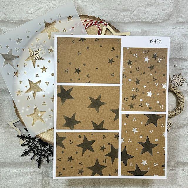 Paper Artsy JoFy Stencil ps438 stars