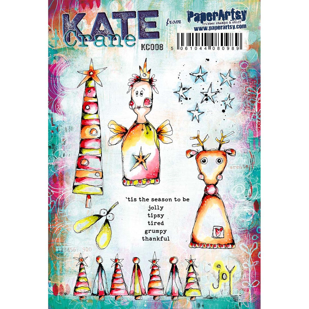 Paper Artsy Kate Crane Cling Stamps kc008