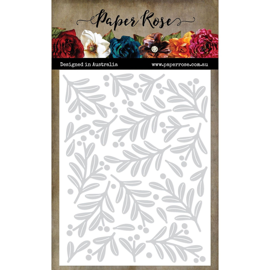 Paper Rose Floral Christmas Coverplate Die 32466