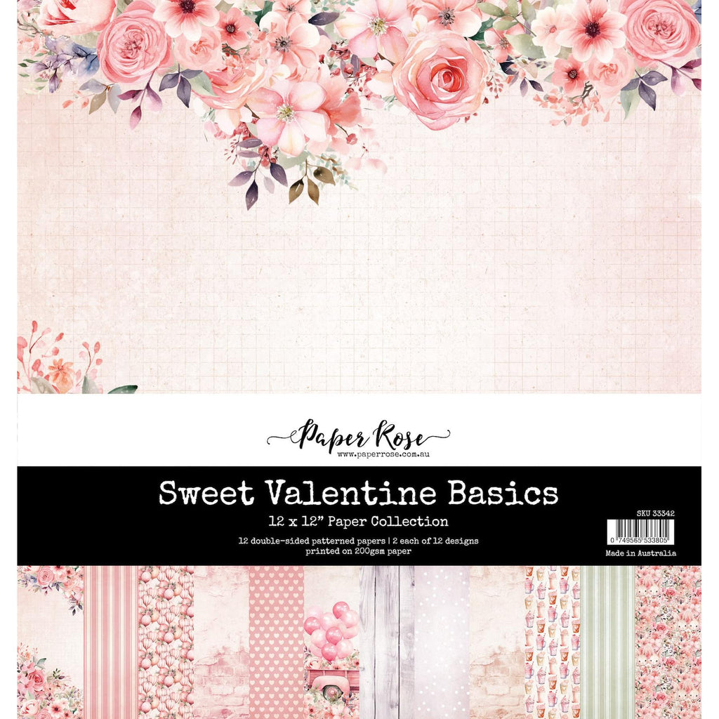 Paper Rose Sweet Valentine Basics 12x12 Paper 33342