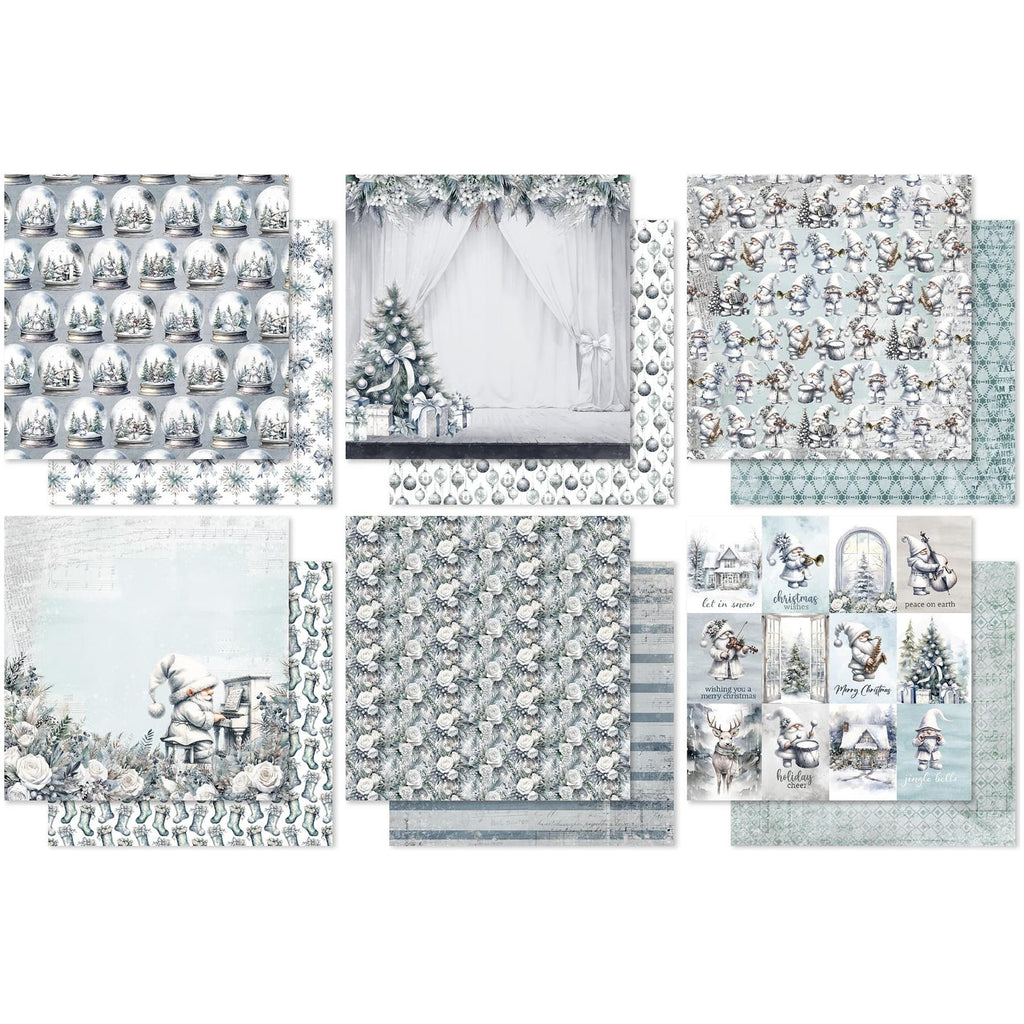 Paper Rose White Christmas 12x12 Paper 32889 sheets