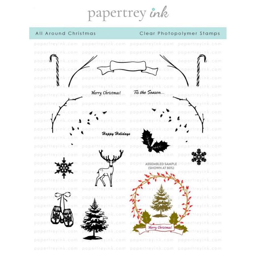 Papertrey Ink All Around Christmas Clear Stamps 1603