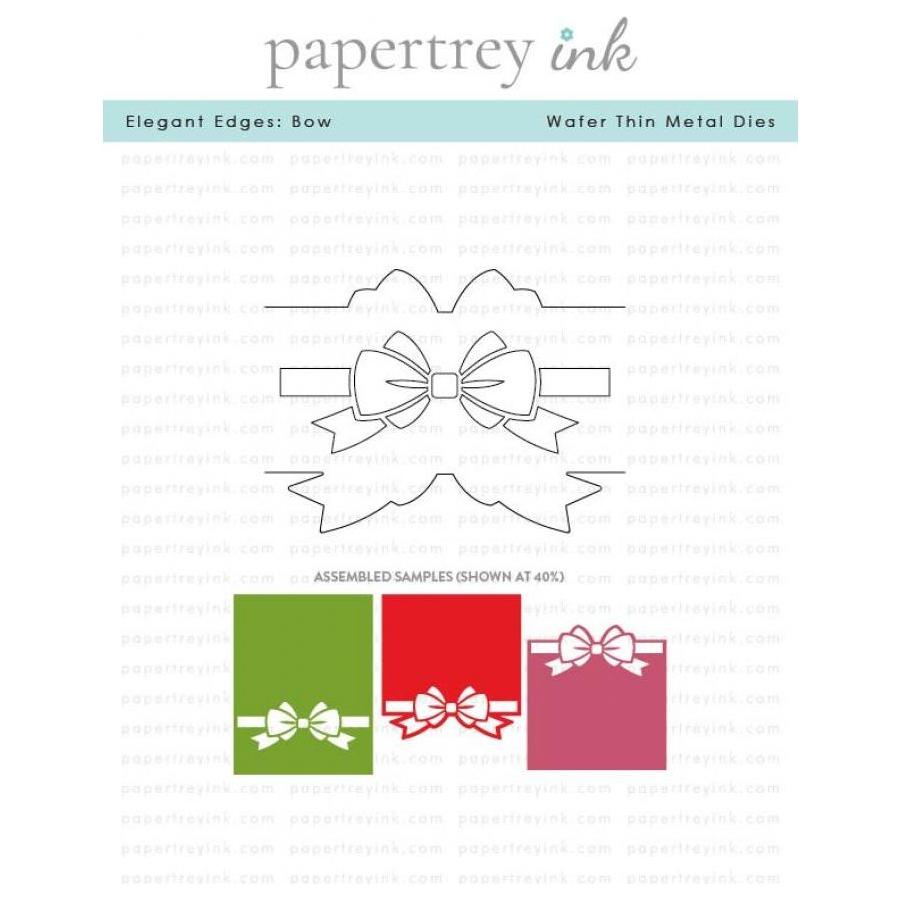 Papertrey Ink Elegant Edges Bow Dies pti-0858