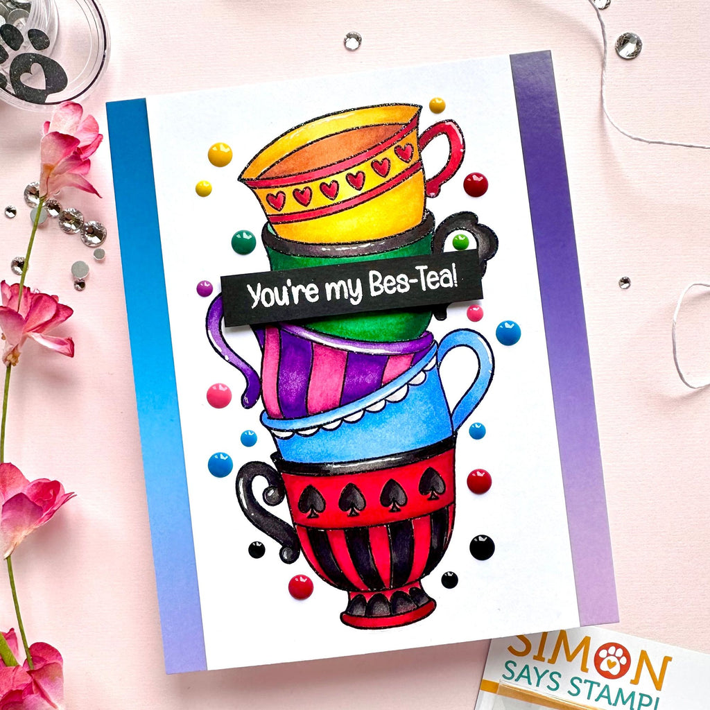 Simon Says Clear Stamps Par-Tea 2055ssc Stamptember Friend Card