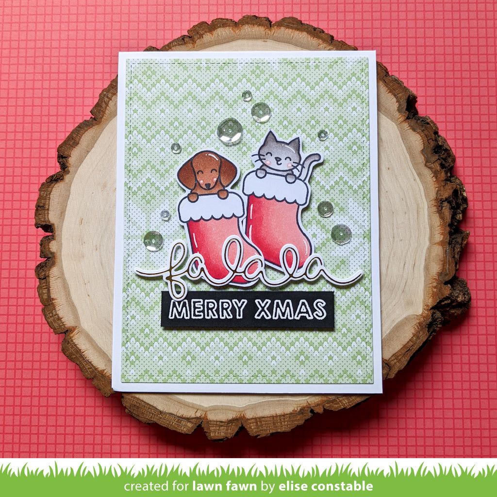 Lawn Fawn Pawsitive Christmas Clear Stamps lf2983 – Simon Says Stamp