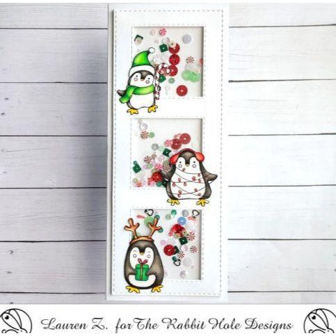 The Rabbit Hole Designs Penguining Clear Stamps TRH-213 Shaker