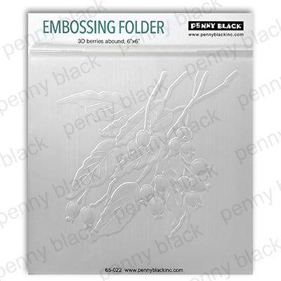 Penny Black 3D Berries Abound Embossing Folder 65-022