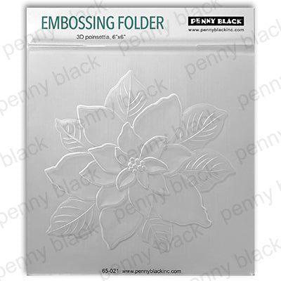 Penny Black 3D Poinsettia Layers Embossing Folder 65-021