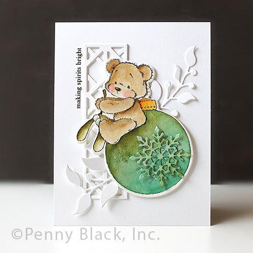 Penny Black Bearnaments Clear Stamps 31-078 snowflake