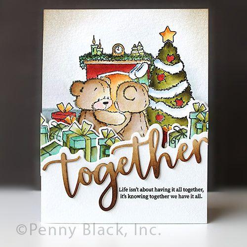 Penny Black Together Builder Clear Stamps 31-071 fireplace