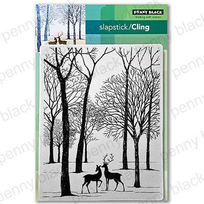 Penny Black Woodland Pair Cling Stamp 40-948