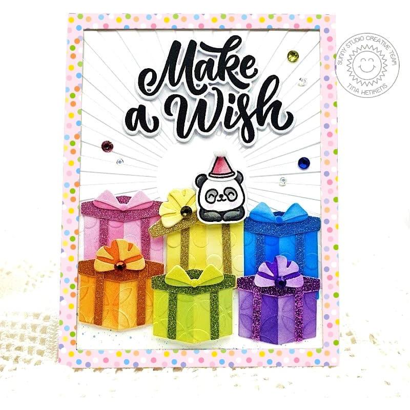 Sunny Studio Perfect Gift Boxes Snippets Dies SSDIE-339 rainbow