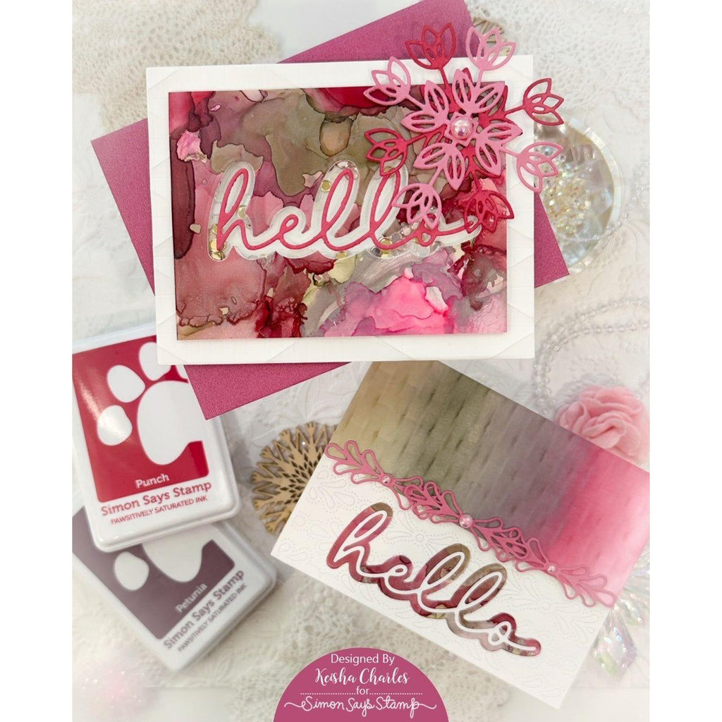 Simon Says Stamp Petal Medallion Wafer Dies sssd112946 Diecember Hello Cards