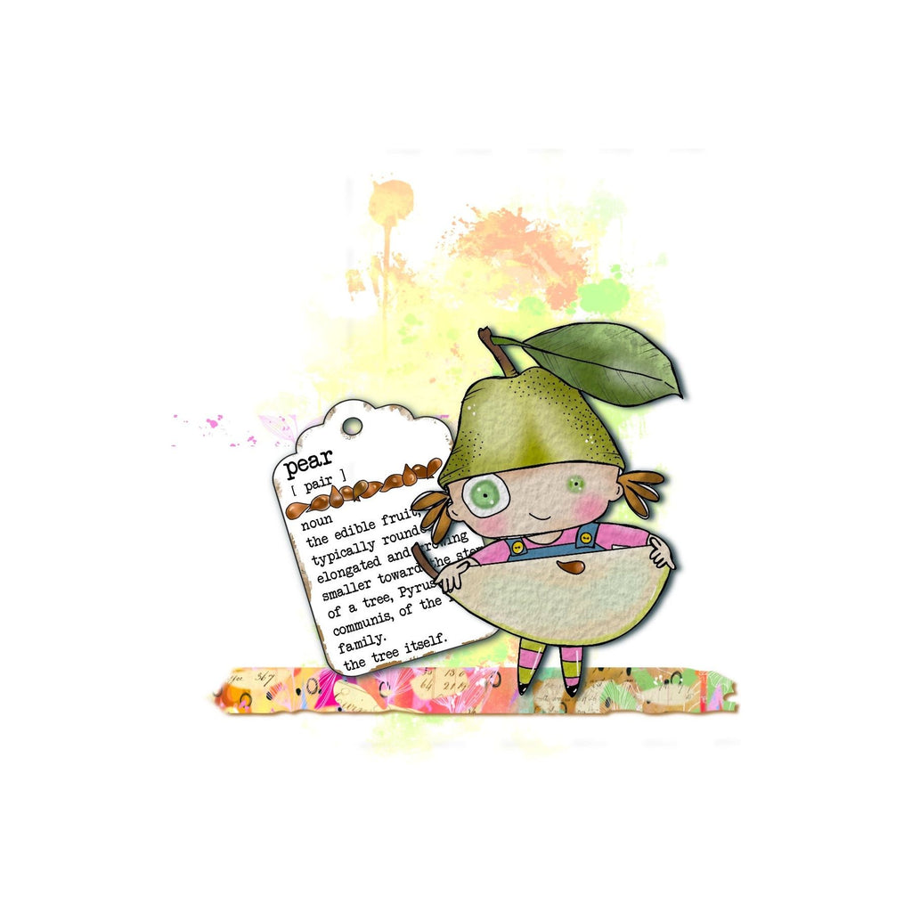 AALL & Create Pear A7 Clear Stamps 1026 watercolor