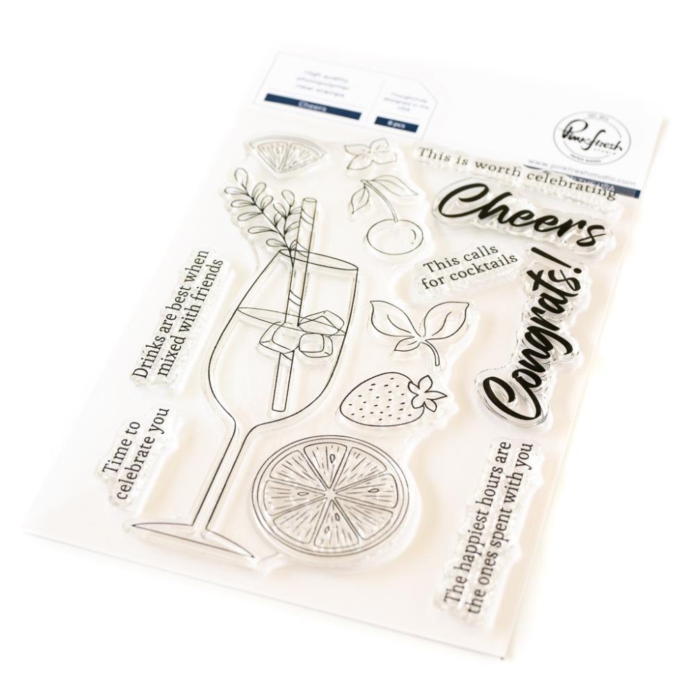 Pinkfresh Studio Cheers Clear Stamps 149122