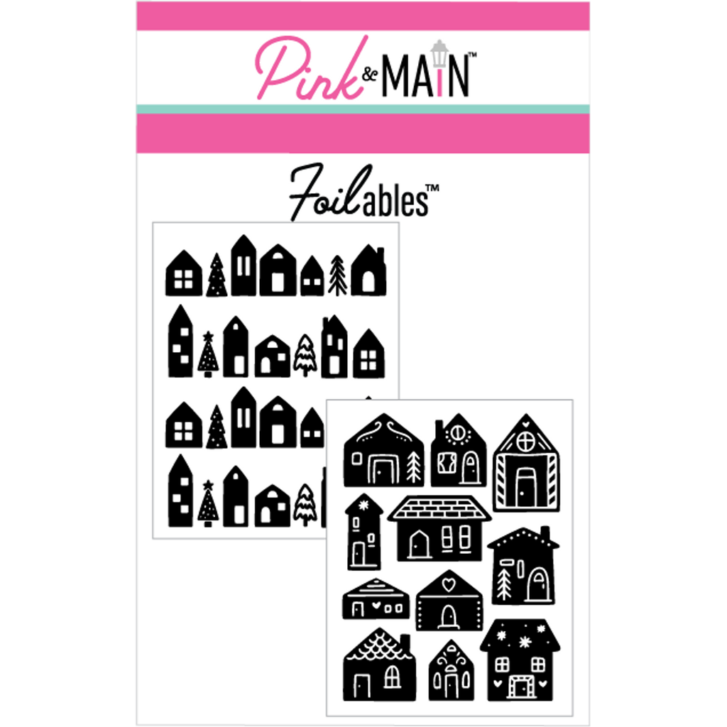 Pink and Main Christmas Village Foilable Panels pmf264