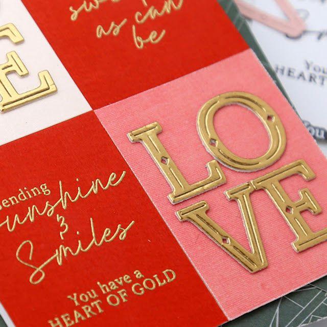 Pinkfresh Studio Julieta Alphas Dies 218523 Bold Love Card | color-code:ALT02