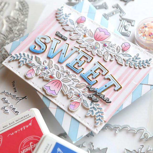 Pinkfresh Studio Julieta Alphas Dies 218523 You Are Sweet Card | color-code:ALT03