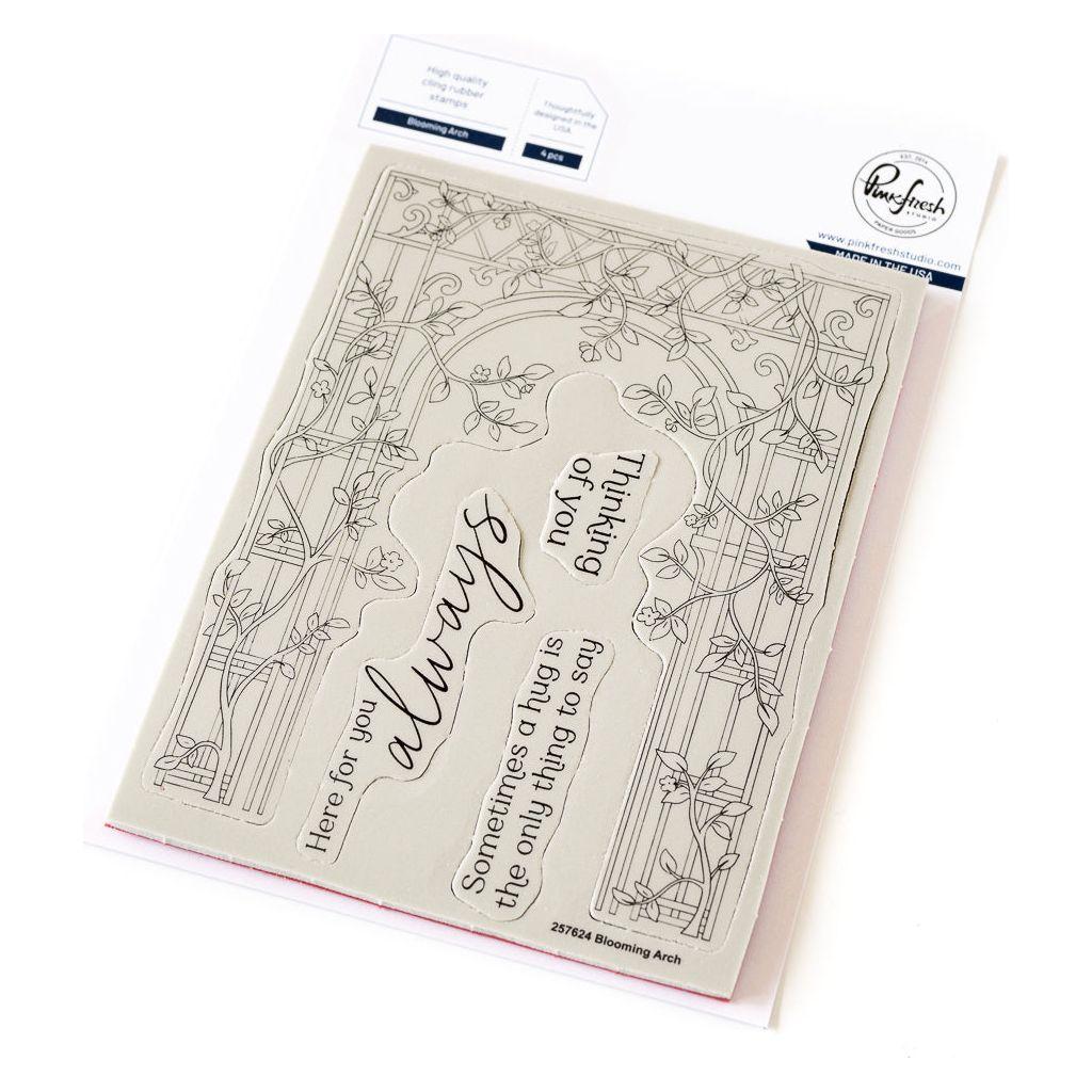 Pinkfresh Studio Blooming Arch Cling Stamps 257624