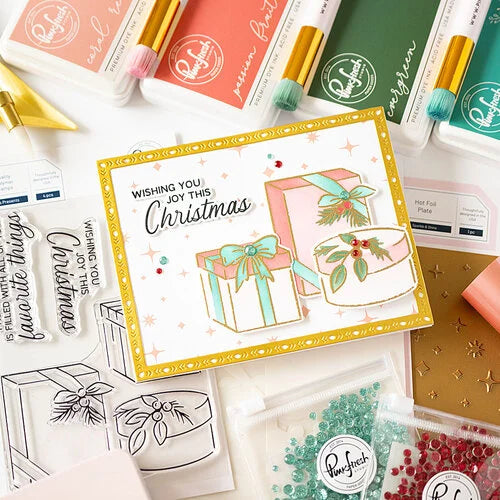 Pinkfresh Studio Christmas Presents Stencil Set 210323 Gifts