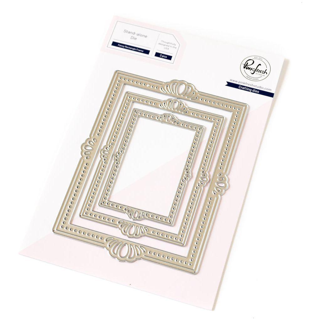 Pinkfresh Studio Fancy Rectangle Frame Dies pf161es