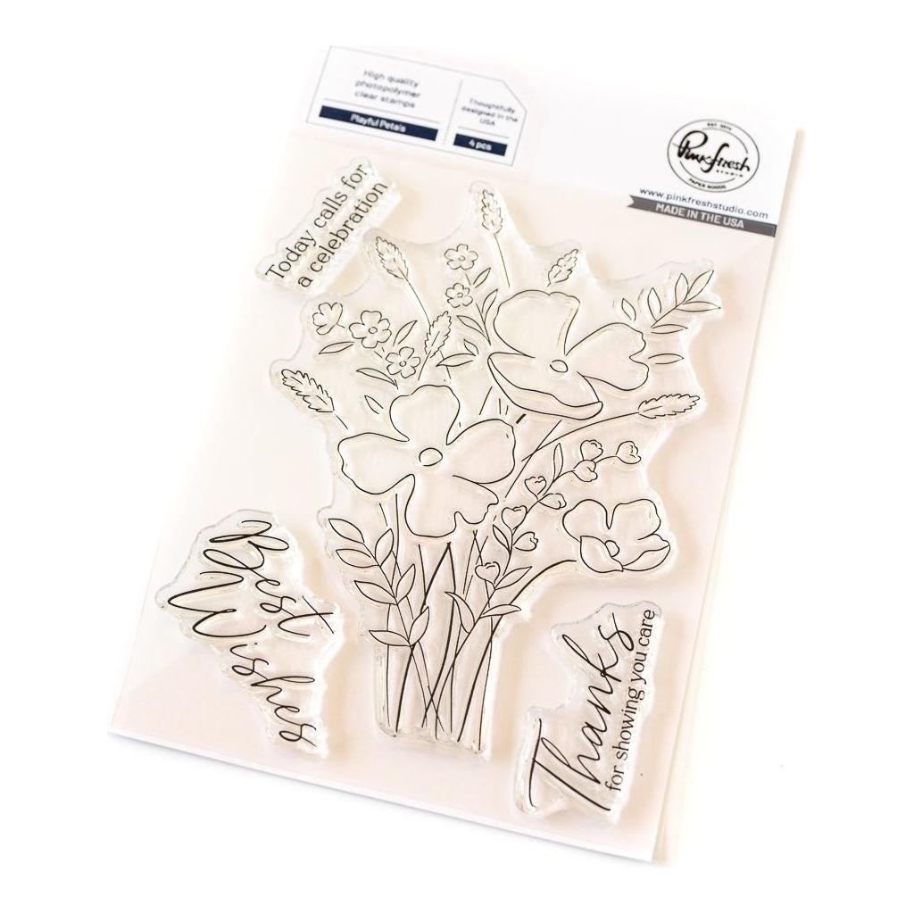 Pinkfresh Studio Playful Petals Clear Stamps 255224