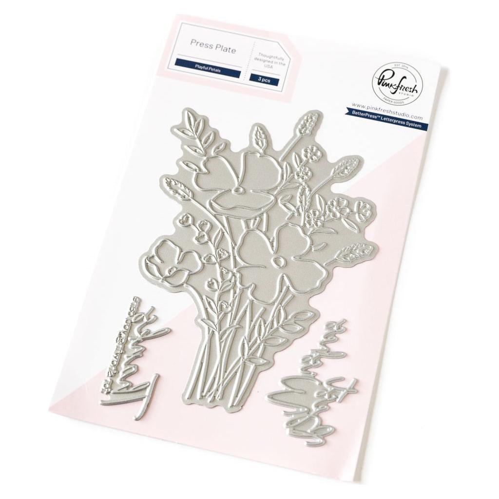 Pinkfresh Studio Playful Petals Press Plates 255524