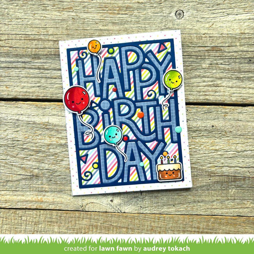 Lawn Fawn All the Smiles Clear Stamps lf3423 HBD