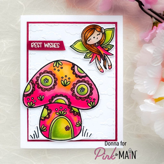 Pink and Main Pixie Dust Clear Stamps PM0615 Mushroom