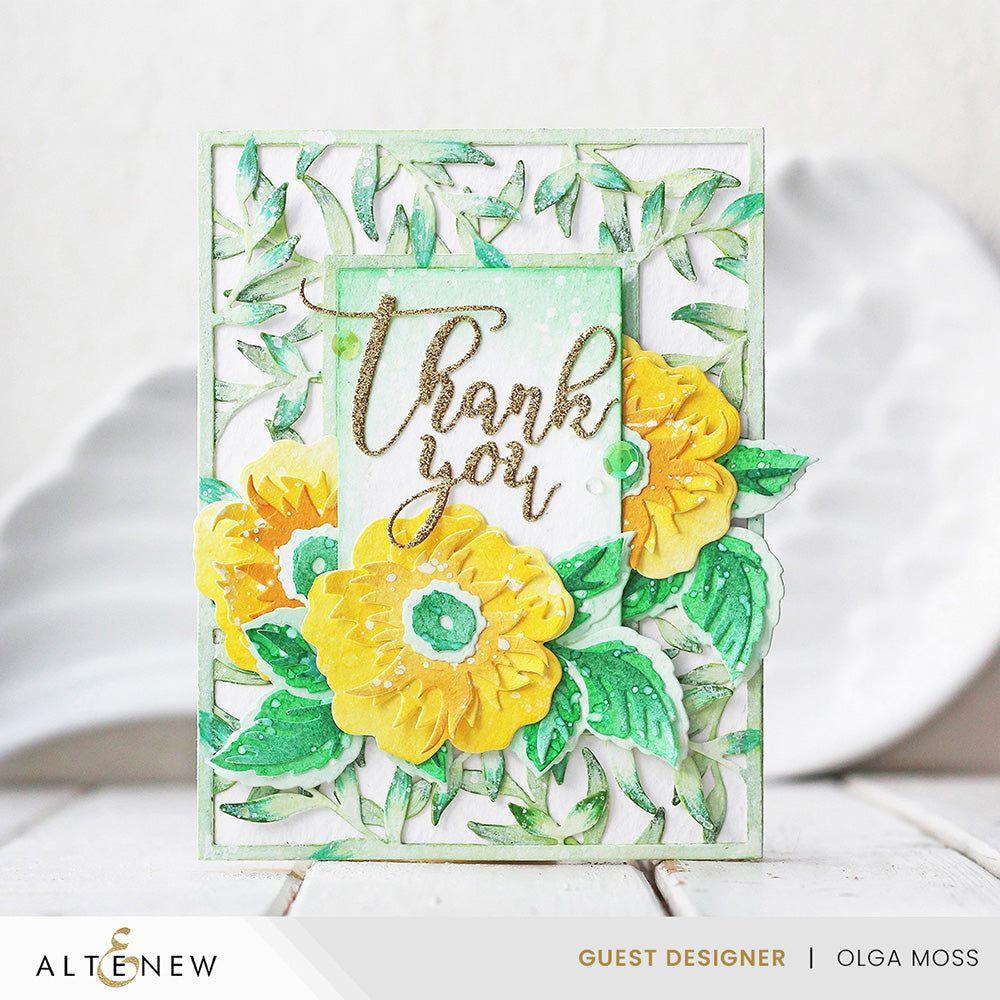 Altenew Pocketful of Sunshine Fresh Dye Ink Pad Set thank you