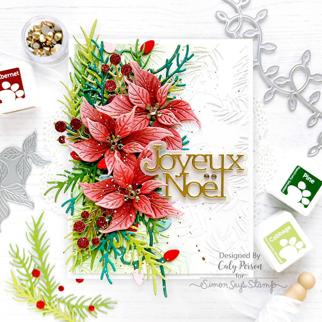 CZ Design Joyeux Noel Wafer Dies czd249 Sweet Wishes Christmas Card | color-code:ALT06